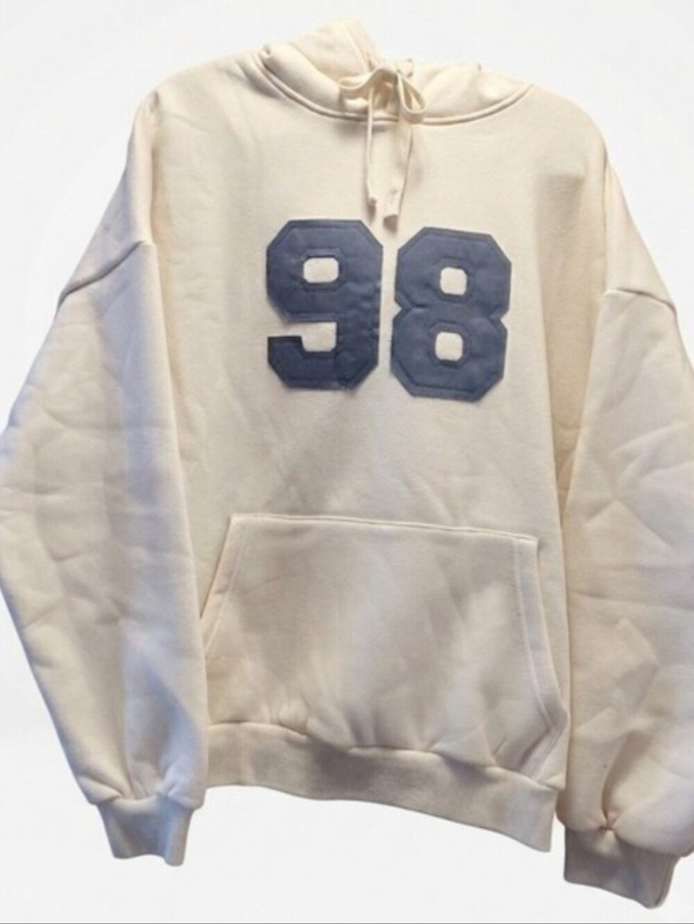 ✏️  NWT| Edikted ♡ Cream 98 Graphic Oversized Hoodie
